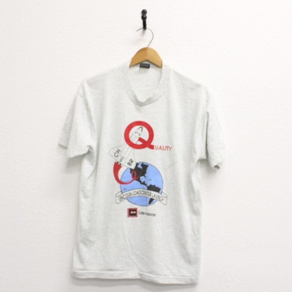 Vintage Quality Lincoln Load Center Launch Space Shuttle T Shirt Large